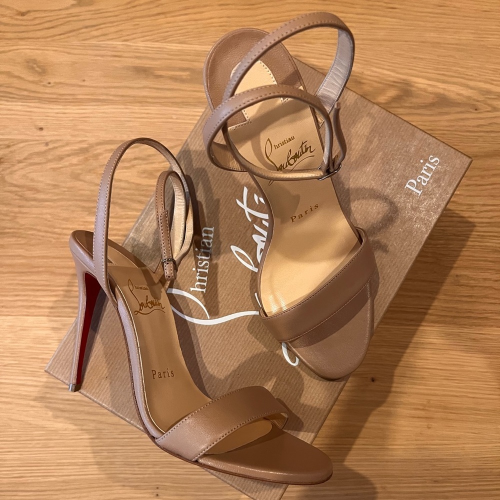 Christian Louboutin “Loubigirl” Nude Sandals
